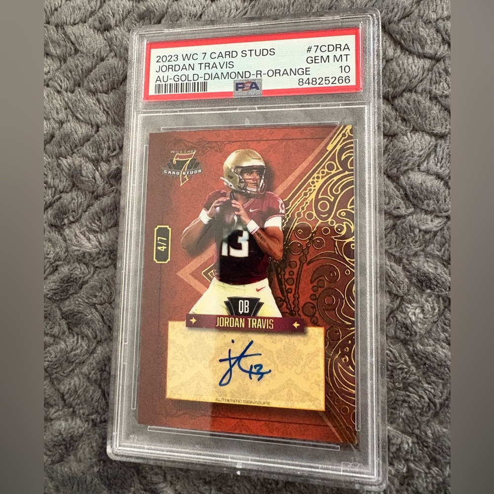 Autographed 2023 Jordan Travis